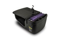 AutoExec AUE24450 Black Efficiency GripMaster Car Desk with Built-in Power Inverter and X-Grip Phone Mount