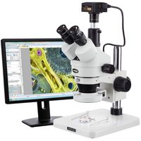 AmScope 3.5X-180X Manufacturing 144-LED Zoom Stereo Microscope with 3MP Digital Camera