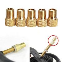 Ecosin Fashion 5pcs For US Schrader Valve Adaptor Converter Bicycle Bike Tire Tube Pump