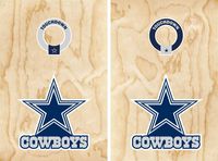Set of 17" Cowboys stickers for Cornhole Wall Car Decal Dallas Football