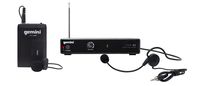 Gemini VHF-01HL-C6 Professional Audio DJ Equipment Single Channel Wireless VHF System and Lavalier Headset Microphone with 100ft Operating Range