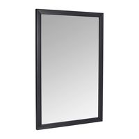 AmazonBasics Rectangular Wall Mirror 24" x 36" - Standard Trim, Black