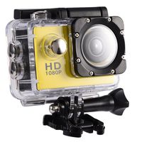 Action Camera 4K WiFi Waterproof 30m Outdoor Sports Video DV Camera 1080P Full HD LCD Mini Camcorder with 900mAh Rechargeable Batteries and Mounting Accessories Kits(Yellow)