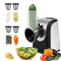 Electric Food Slicer Machine for Home Use, Salad Shredder Slicer for Slicing Veggie Carrot Cucumber Potato Cheese Fruit