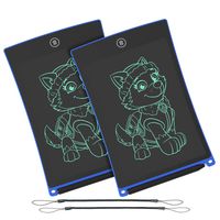 WOBEECO LCD Writing Tablet, 8.5 Inch Electronic Writing &Drawing Board Doodle Board with Lanyard for Kids and Adults at Home,School and Office (Pink 2pcs)