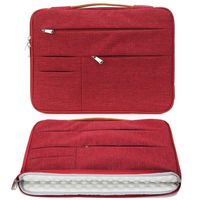 KINGSLONG 15 15.6 Inch Laptop Sleeve Case Bag, Slim Lightweight Laptop Computer Notebook Ultrabooks Carrying Case Handbag Cover for Men Women Fit for Acer Asus Dell Lenovo HP Toshiba ect, Red