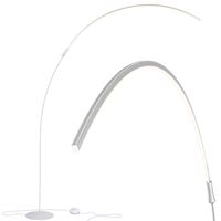 Brightech Sparq - Hanging, LED Arc Floor Lamp - Over The Couch, Contemporary Standing Lamp - Modern, Dimmable Light Arching from Behind The Sofa - Living Room & Office Pole Lamp