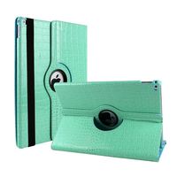 MeiLiio New Case for iPad Air 2, Book Style ，Folio Flip Case,[Rugged Protective]  Screen Protector， Hybrid PU Leather with 360 Degrees Rotating Case Cover for Apple iPad Air 2 - Blue