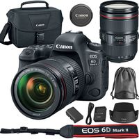 Canon EOS 6D Mark II DSLR Camera with EF 24-105mm f/4L is II USM Lens - Deal Expo Bundle