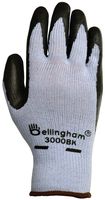 Bellingham C3000BKXL Black Premium Seamless Knit Work Glove with Natural Rubber Black Latex Palm, X-Large