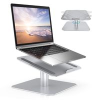 Laptop Stand for Desk - RYYMX Notebook Stand : 360-Rotating Laptop Holder Compatible with 10 to 17 inch Apple MacBook Pro, Air, Dell XPS, HP, Samsung, Lenovo, Acer, Surface and Other Notebooks