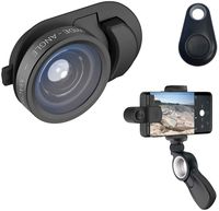 olloclip Multi-Device Clip with 2-in-1 Lens Kit: Wide Angle + Macro Lens - Compatible with iPhone, Pixel and Samsung Galaxy Smartphones + Pivot Stabilizer and Selfie Bluetooth Remote Shutter