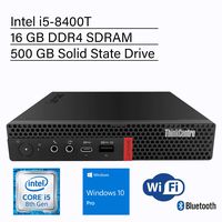 VCI Lenovo ThinkCentre M720 Tiny M720q, Intel (6 Core) i5-8400T, 16GB RAM, 500GB SSD NVMe, Windows 10 Pro, 3 Year Warranty