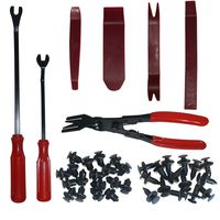 Auto Trim Removal Tool Kits 4 Pcs Clip Pliers Set Car Trim Removal Tool 2 Pcs For Car Dash Radio Audio Installation Nylon Fastener Remover Fastener Rivet Clips 100 Pcs For GM Ford Chrysler Dodge