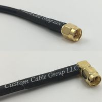 6 feet RG142 SMA MALE to SMA MALE ANGLE Pigtail Jumper RF coaxial cable 50ohm High Quality Quick USA Shipping