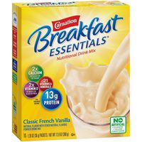 Carnation Breakfast Essentials Powder Drink Mix, Classic French Vanilla, 10 Count Box of 1.26 oz Packets, (Pack of 6) (Packaging May Vary)