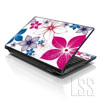 LSS 15 15.6 inch Laptop Notebook Skin Sticker Cover Art Decal Fits 13.3" 14" 15.6" 16" HP Dell Lenovo Apple Asus Acer Compaq (Free 2 Wrist Pad Included) Spring Flower Leaves