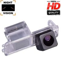 Misayaee Rear View Back Up Reverse Parking Camera in License Plate Lighting Night Version (NTSC) for Golf VI 6， MK6 GTI Skoda Superb New Beetle Polo Passat CC Golf 6 Golf VI MK4 MK5 MK6