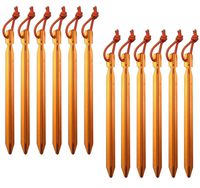 All one tech Pack of 12, 7075 Aluminum Outdoors Tent Stakes Pegs