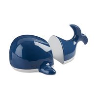 Baby Aspen Ceramic Whale Bookends | Cute Ocean Themed Kids Bedroom Décor