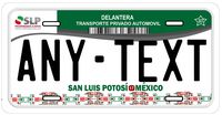 San Luis Potosi Mexico Placas License Plate