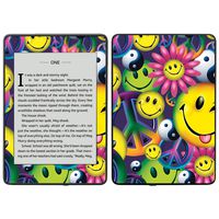 MightySkins Skin Compatible with Amazon Kindle Paperwhite 2018 (Waterproof Model) - Peace Smile | Protective, Durable, and Unique Vinyl Decal wrap Cover | Easy to Apply, Remove| Made in The USA