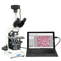 OMAX 40X-2000X USB3 18MP Plan Phase Contrast Turret Trinocular Lab Microscope with Super Bright LED