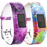 SKYLET Compatible with Garmin Vivofit 3 Vivofit JR Bands, Silicone Replacement Bands Compatible with Garmin Vivofit 3 Vivofit JR JR2 Bracelet with Secure Watch Buckle Kids Women Men(No Tracker)