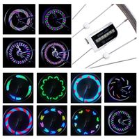 Cool Led Bike Wheel Lights - DAWAY A12 Bright Bicycle Tire Light (1 Pack), Safety Bycicle Spoke Accessories for Kids Boy Girl Adult, Burning Man, Christmas, Birthday Gift, Waterproof