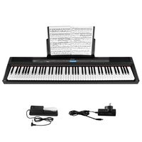Donner DEP-20 Beginner Digital 88 Key Full Size Weighted Keyboard, Portable Electric Piano with Sustain Pedal, Power Supply