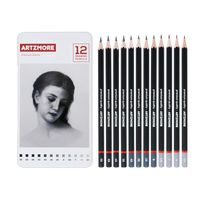 Artzmore Drawing Pencils Set - 12-Piece Professional Sketching Kit, Sketch Pencil Set with Light to Dark Graphite Pencils - Sketch Kit for Sketchbook, Shading Pencils, Art Supplies for Kids and Adults