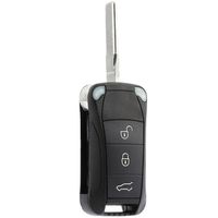 Car Key Fob Keyless Entry Flip Remote fits 2006 2007 2008 2009 2010 2011 Porsche Cayenne (KR55WK45032)