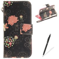 MAGQI iPod Touch 5/6 Case, Leather Case,Premium Slim PU Wallet Cover with Colorful Mandala Design Magnetic Folio Skin Shell for iPod Touch 5/6-Dandelion
