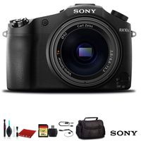 Sony Cyber-Shot DSC-RX10 III Digital Camera (DSCRX10M3/B) with Bag, 64GB Memory Card, Memory Card Reader and More.