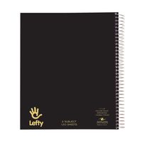 Roaring Spring Left-Handed Notebook, Three Subject, 11" x 9", 120 sheets, College Ruled