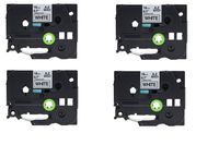 4PK Compatible TZe-241 Black on White Tape