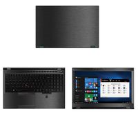 decalrus - Protective Decal for Lenovo ThinkPad P52 (15.6" Screen) Laptop Dark Grey Texture Brushed Aluminum Skin case Cover wrap BAlenovoThinkpad15_p52Dark Grey