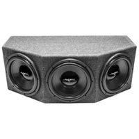 Skar Audio Triple 12" 1500W Dual 2 Ohm Loaded Sealed Rear Firing Subwoofer Enclosure | IX-3X12D2