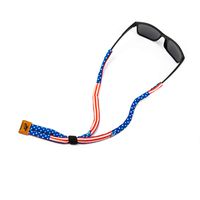 Pilotfish Premium Cotton Eyewear Retainer Sunglass Strap - Multiple Design Options - Soft & Durable Sunglass Holder (Patriot)