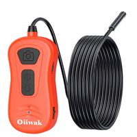 Oiiwak Wireless 5.0MP Endoscope, 1944P HD WiFi Borescope Inspection Camera, Semi-Rigid Cable Snake Camera IP67 Waterproof 6X Zoomable for iOS & Android Smartphone Tablets(11.5FT)