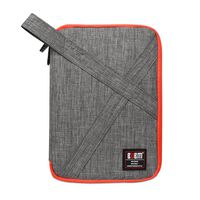 BUBM Waterproof Double Layer Cable, Hard Drive Organizer, Digital Gadget Travel Bags, Grey (DIP-D Grey)