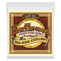 Ernie Ball Earthwood Silk and Steel Extra Soft Acoustic Set, .010 - .050