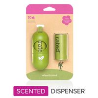 Earth Rated Leash Dispenser for Dog Waste Bags, Includes 30 Lavender-Scented Poop Bags