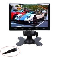 CAIRUTE 9 Inch Ultra Thin 16:9 HD 800480 TFT LCD Color Car Rear View Monitor 2 Video Input DVD VCD Headrest Reverse Display Monitor Support Audio HDMI VGA