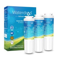 Waterdrop UKF8001 NSF 53&42 Certified Refrigerator Water Filter, Compatible with Maytag UKF8001AXX-750, UKF8001AXX-200, Whirlpool 4396395, 469006, Filter 4, PUR, Puriclean II, EDR4RXD1, Pack of 3