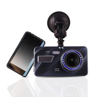Btopllc Car DVR On Dash Video Camera 4'' HD Display, Portable & Compact Car DVR Camera Recorder, Vehicle/Car Camera with Night Version, G-Sensor and Motion Detection - Blue