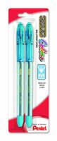 Pentel R.S.V.P. COLORS BallPoint Pen, Medium Line, Sky Blue Ink, Pack of 2  (BK91CRBP2S)