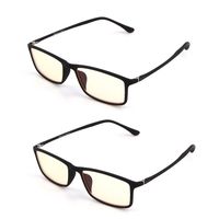 Tacloft Anti Blue Light Computer Glasses Women Rectangle Lightweight Eyeglasses 2 Pair TL2005C1-2