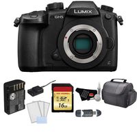 Panasonic Lumix DC-GH5 Mirrorless Micro Four Thirds Digital Camera (Body Only) Bundle with 16GB Memory Card + LCD Screen Protectors and More