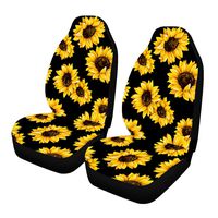 Venhoo Car Seat Covers Lovely Sunflower Universal Auto Front Seats Protector Compatible Fits for Most Car, SUV Sedan & Truck-2 Pcs